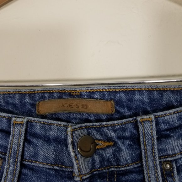 Joe's Jeans The Charlie High Rise Skinny Ankle Distressed Jeans Size 25 - Picture 3 of 7